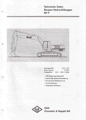 Верижни екскаватори O&K RH 9