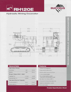 Верижни екскаватори Bucyrus RH120E