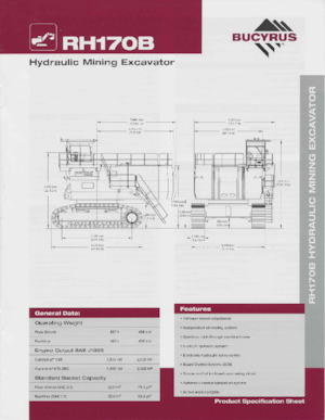 Верижни екскаватори Bucyrus RH170B