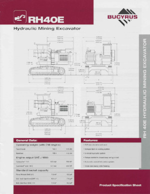 Верижни екскаватори Bucyrus RH40E