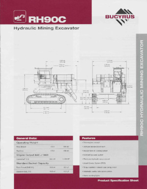 Верижни екскаватори Bucyrus RH90C