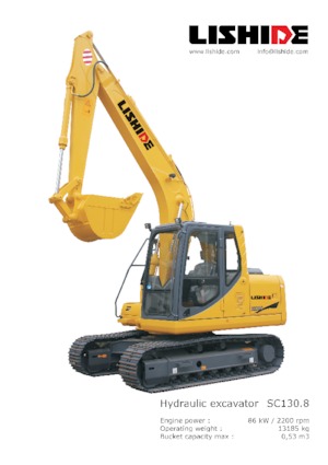 Верижни екскаватори Lishide SC130.8