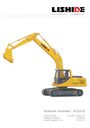Верижни екскаватори Lishide SC210.8