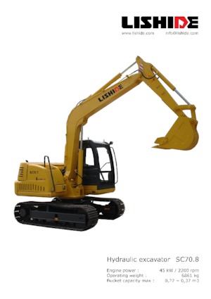 Верижни екскаватори Lishide SC70.8