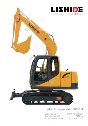 Верижни екскаватори Lishide SC80.8