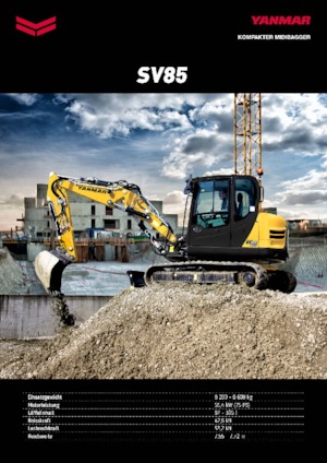 Верижни екскаватори Yanmar SV 85 MB