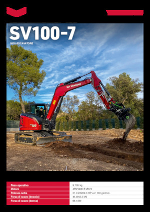 Верижни екскаватори Yanmar SV100-7
