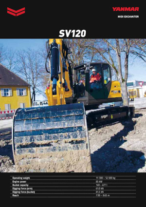 Верижни екскаватори Yanmar SV120