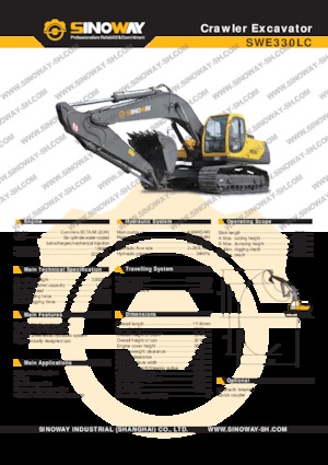 Верижни екскаватори Sinoway SWE330LC