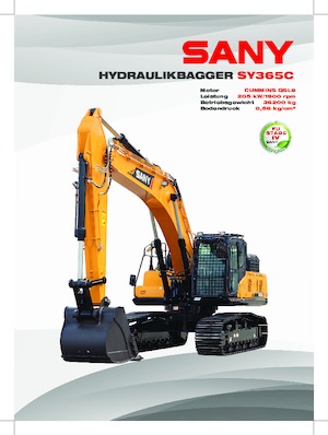 Верижни екскаватори Sany SY365LC 
