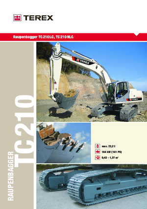 Верижни екскаватори Terex TC 210