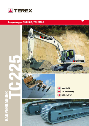 Верижни екскаватори Terex TC 225