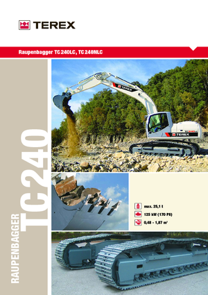 Верижни екскаватори Terex TC 240