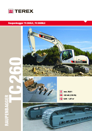 Верижни екскаватори Terex TC 260