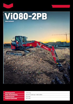 Верижни екскаватори Yanmar VIO80-2PB