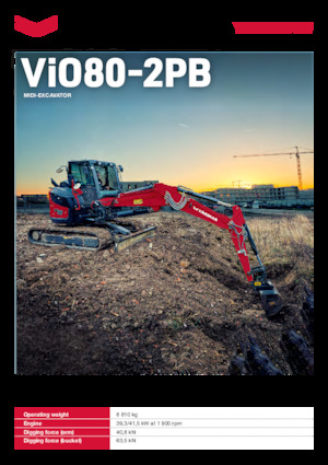 Верижни екскаватори Yanmar VIO80-2PB