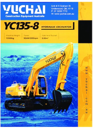 Верижни екскаватори Yuchai YC135-8