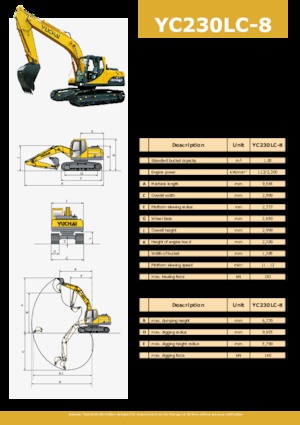 Верижни екскаватори Yuchai YC230LC-8