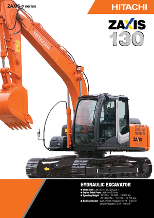 Верижни екскаватори Hitachi ZX 130-3
