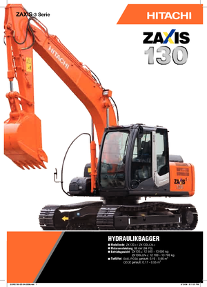 Верижни екскаватори Hitachi ZX 130-3