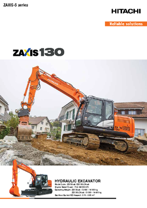 Верижни екскаватори Hitachi ZX 130-5