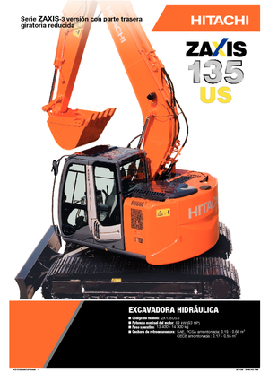 Верижни екскаватори Hitachi ZX 135 US-3
