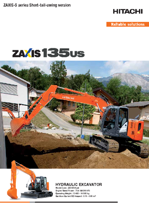 Верижни екскаватори Hitachi ZX 135 US-5