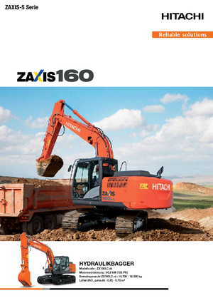 Верижни екскаватори Hitachi ZX 160 LC-5