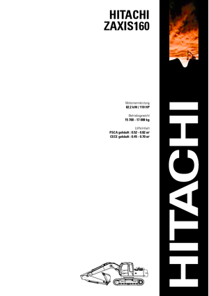 Верижни екскаватори Hitachi ZX 160 LC