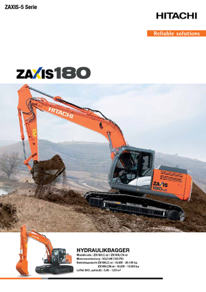 Верижни екскаватори Hitachi ZX 180 LC-5