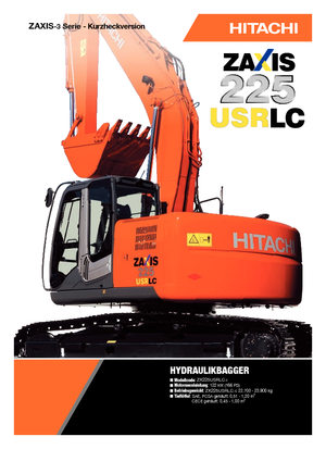 Верижни екскаватори Hitachi ZX 225 USRLC-3