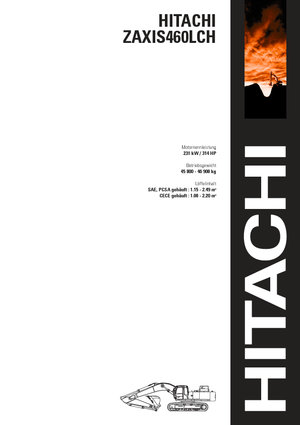 Верижни екскаватори Hitachi ZX 460 LCH