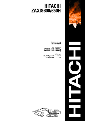 Верижни екскаватори Hitachi ZX 600