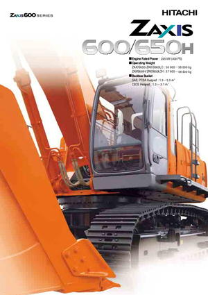 Верижни екскаватори Hitachi ZX 600