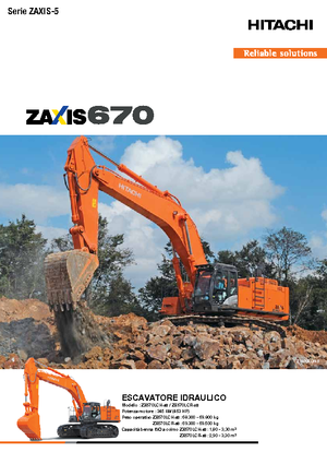 Верижни екскаватори Hitachi ZX670LCH-5B