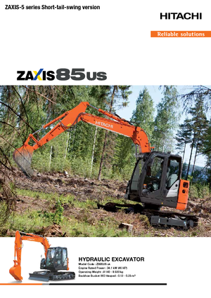 Верижни екскаватори Hitachi ZX85US-5A