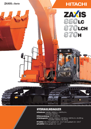 Верижни екскаватори Hitachi ZX 870 H 3 LD
