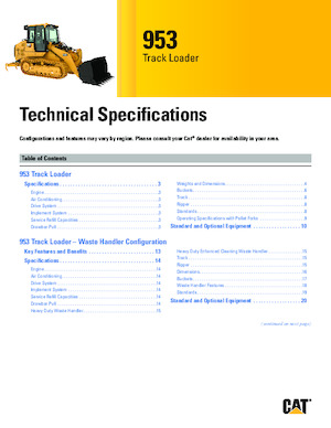Верижни товарачи Caterpillar 953