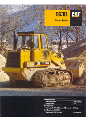 Верижни товарачи Caterpillar 963 B