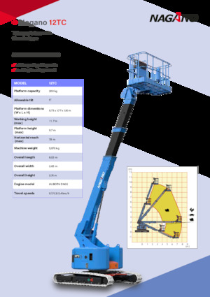 Пълзящи телескопични подемници Nagano 12TC