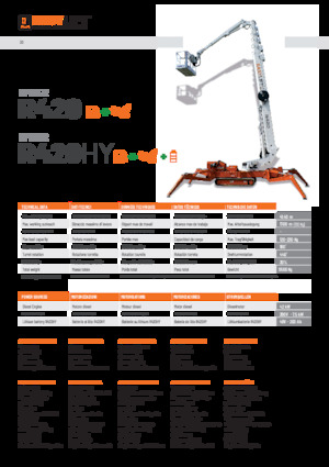 Пълзящи телескопични подемници Easy Lift R420