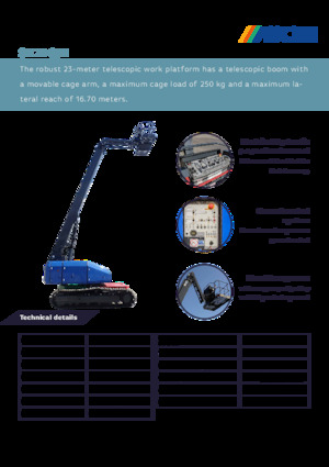 Пълзящи телескопични подемници Aichi SR21CJM