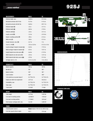 Пълзящи телескопични подемници TEUPEN TC92SJ 