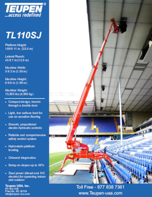 Пълзящи телескопични подемници TEUPEN TL110SJ 