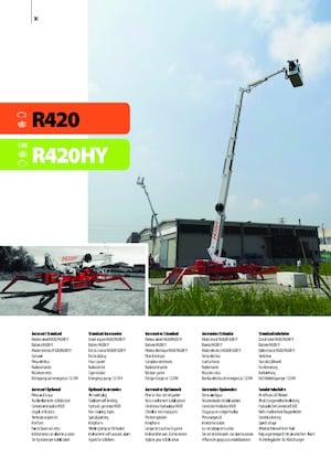 Пълзящи телескопични подемници Easy Lift R420