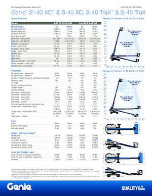 Пълзящи телескопични подемници Genie S-40 TraX