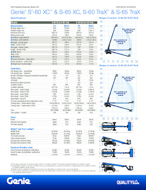 Пълзящи телескопични подемници Genie S-60 TraX 
