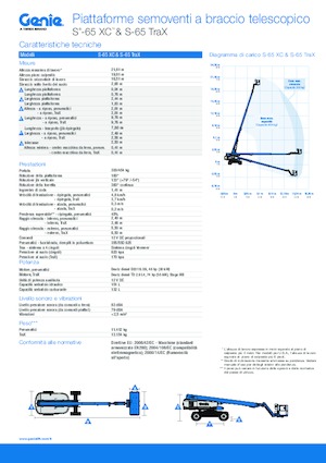 Пълзящи телескопични подемници Genie S-65 TraX