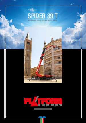 Пълзящи телескопични подемници Platform Basket SPIDER 39 T