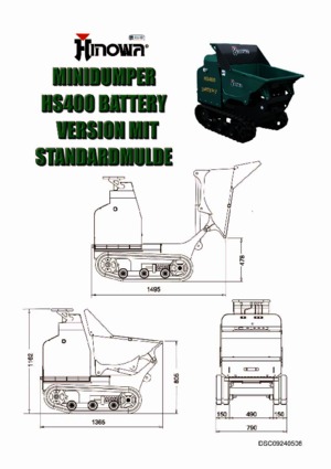 Самосвали на вериги Hinowa HS 400 Battery